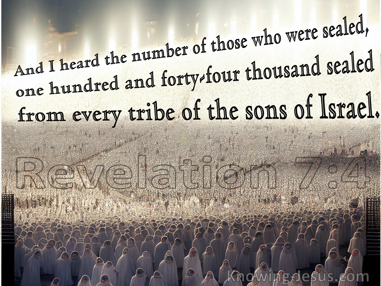 Revelation 7:4 144000 Of The Tribes Of Israel (brown)